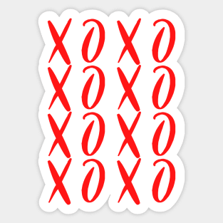 XO Hugs And Kisses Valentine's Day Valentine Hugs and Kisses Sticker